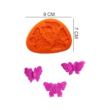 Kelebekler Silikon Şeker Hamuru, Sabun, Mum Kalıp