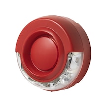Siemens Fds366-rw Adresli Flaşörlü Yangın Alarm Sireni Kırmızı Gövde, Beyaz Flaş