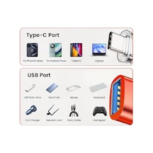 Store Usb Type-c Otg Şarj Data Çevirici Usb 3.0 Işıklı Karışık Renk
