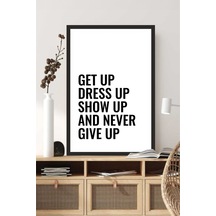 Motto Yazılı Çerçeve Görünümlü Mdf Tablo Çok Renkli - 713606206 Çok Renkli