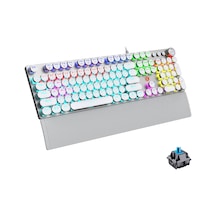Lecoo KG1102 Kablolu Blue Switch Makro Tuşlu RGB Mekanik Gaming Türkçe Q Metalik Klavye