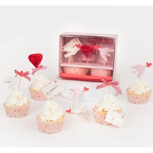 Meri Meri - Lovebird Cupcake Kiti - 24 Adet