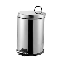 Pedallı 12lt Krom Metal Çöp Kovası Bx40