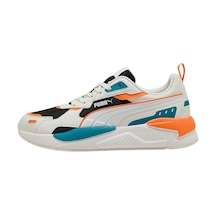 399064-19 Puma X-ray 3 Erkek Spor Ayakkabı Beyaz 399064-19 Beyaz Yeşil Turuncu