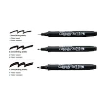 Artline Ergoline Kaligrafi Kalemi Siyah 3'lü Takım, 1.0-2.0-3.0 Mm