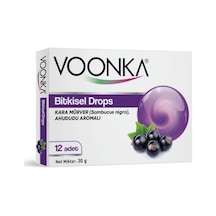 Voonka Pastil Kara Mürver Bitkisel Drops 12 Li