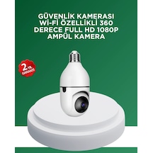 Znv Zenvia Mey İthalat 1080p Gece Görüşlü Ampul Güvenlik Kamerası Kablolu Ve Kablosuz Seçenekli Znv2025 Cm