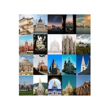 20 Adet A5 Tarihi Binalar Architecture Poster Seti Mimari Estetik Duvar Kolajı Oda Süsleme Afiş Seti