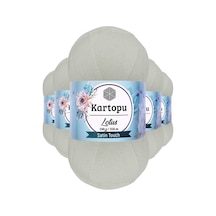 5 Adet Lotus Bikini Büstiyer Bluz Örgü İpi K010 Beyaz Çok Renkli