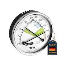 Tfa45.2024 Analog Termometre Higrometre 3, Siyah