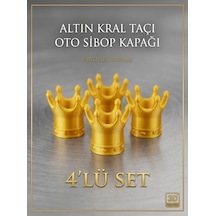 Bmw 1 Serisi 116 Uyumlu Sibop Kapağı Kral Taçı Gold 4lü