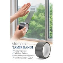 Sineklik Tamir Bandı 48mm X 2m Kolay Uygulama Yırtık Sineklik Onarıcı Bant Ölçüler - 48 x 30 CM