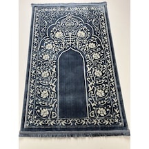 Yün Tüşeli Akrilik Dokuma Halı Seccade Namazlık 80x120 Turkuaz