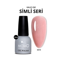 Momo Professional Kalıcı Oje S008 Simli Açık Yavruağzı 14 Ml