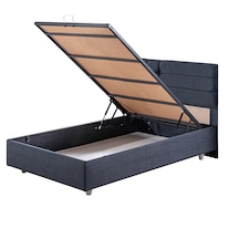 Viyana İkili Set, Viyana Tek Kişilik Baza Başlık Seti Lacivert 90 x 200