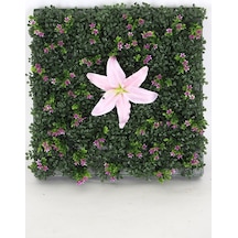 Yapay Çiçek Deposu Yapay Dikey Bitki Hazır Duvar Paneli 55 Cm X 55 Cm Model 10