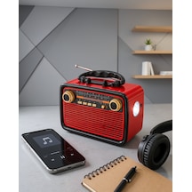 Nostaljik Ahşap Radyo Bluetooth Müzik Kutusu