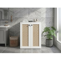 Kenzlife Çamaşır Makinesi Dolabı Tatyana Mat Beyaz 90 70 60 Hazeran Kare Kapak Suntalam Gövde