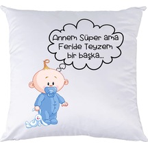 Biresimden-Hediye Yeni Doğan Hediyesi Erkek Bebek Yastık