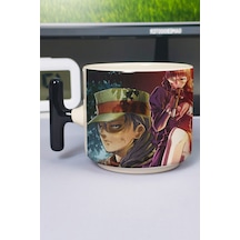 Black Lagoon Anime Baskılı Seramik Lüks Kupa 1 Adet T Şeklinde Özel Siyah Kulp Dalga Kulp V4t Çok Renkli