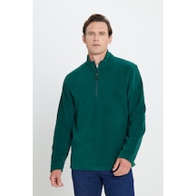 AC&Co / Altınyıldız Classics Anti-Pilling Tüylenme Yapmayan Bato Yaka Erkek Polar Sweatshirt 4a5221100016yslxl Yeşil