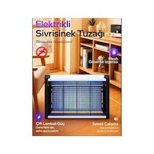 Aqm01 Çift Ampullü Elektrikli Sineklik Sivrisinek Kovucu Yakalama Cihazı 30 M² Etki Alanı Dış Mekan
