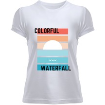 Colorful Waterfall Kadın Tişört