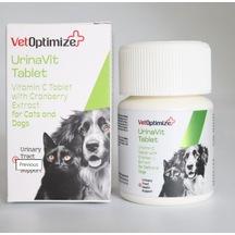 Vetoptimize Urinavit 40 Tablet Kedi & Köpek İçin Sistit, Struvit Karşıtı & İdrar Yolu Sağlığı Takviyesi