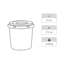 Bezos Enfekte Atık Kovası - 5 Lt Erdotıca