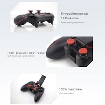 Evrensel Wireless Gamepad, Usb Kablosuz Bluetooth 5.0 Joystick Tv Box Konsol Oyun Kumandası, Android İos Cep Telefonu Tutucu İçin X3