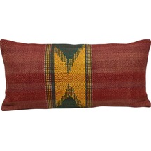 Zehra Abla Halı Yeni El Dokuma Dekoratif Lumbar Kilim Kırlent Yastık Kılıfı 6623 Çok Renkli