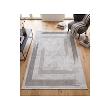 Merinos Vista Gri %100 Akrilik Halı Yumuşak Dokulu Modern Salon Oturma Odası Halısı 39402-98