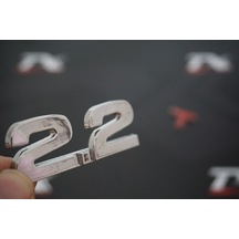 Audi 2.2 T Bagaj Krom Metal 3M 3D Yazı Logo
