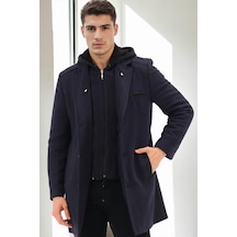 Dewberry Plt8371 Dewbrry Erkek Palto-diagonal Lacivert-2 Diagonal Lacivert-2