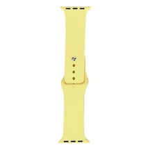 Watch 38mm Band Serisi Klasik Kordon Silikon Strap Kayış-açık Sarı