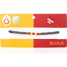 Gsstore Galatasaray Doğal Taş Hematit,oniks Çelik Bileklik U251240