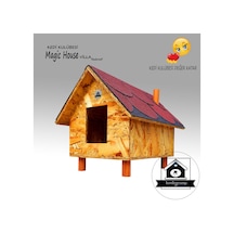 Kedigram Kedi Kulübesi Büyük Kedi Evi Magic House Villa Redroof