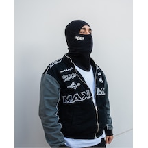 Flex Flexus Ünisex Siyah Kar Maskesi Rahat Nefes Alınabilir- Balaclava- Drill-soğuktan Korur-motor-kış-