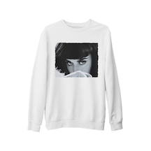 Katy Perry - It'S Black Beyaz Kalın Sweatshirt