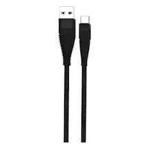 Usb Type-c Pd 5a 100 W Örgülü Hızlı Şarj Ve Data Kablosu 1 Metre Siyah Szc-04