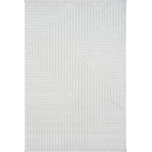 Mariesse Home Zen Koleksiyonu Bambu Dokulu Modern Sık Dokuma Halı - Salon Oturma Odası Halısı Krem