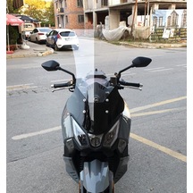 Motocam Sym Joyride 300 Ön Cam 2023-2026 Model 75cm Şeffaf Renkli 4mm Uzun