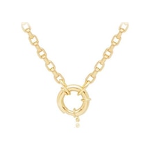 Diamond Line-Gülaylar - Sarı Altın 14 Ayar Zincir Kolye N11.25396