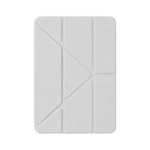 Apple Uyumlu İpad 2025 10.9 10.nesil A16 Mera Kalemlikli Tablet Kılıfı - Gri Evimdeyokyok Kılıf
