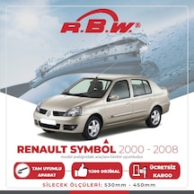 RBW Renault Symbol 2000 - 2008 Ön Muz Silecek Takım