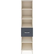 Hyperion Dolap 4 Raflı Tek Çekmeceli 44x44x195 Aytaşı-antrasit Aytaşı