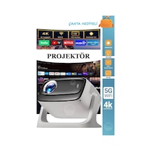 Projeksiyon 4k Ultra Hd Ev Ofis Fuar Toplantı Sunumları Sinema Oyun Android Wifi Bluetooth Projektör-121122