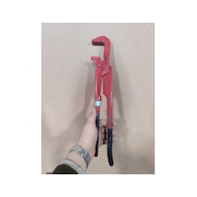 1.5'' İngiliz Anahtarı 5,5 Cm Ağız Açıklığı 43 Cm Boy Maşalı Boru Anahtarı Profesyonel Sökme Sıkma