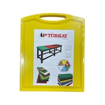 Türkay Polietilen Kesme Tahtası Tutmalı Sarı 26.5X32.5X1Cm