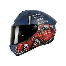 Motosiklet Full Face Draken S V.2 Çok Renkli Motorcu Kaskı Çift Vizörlü Çok Renkli